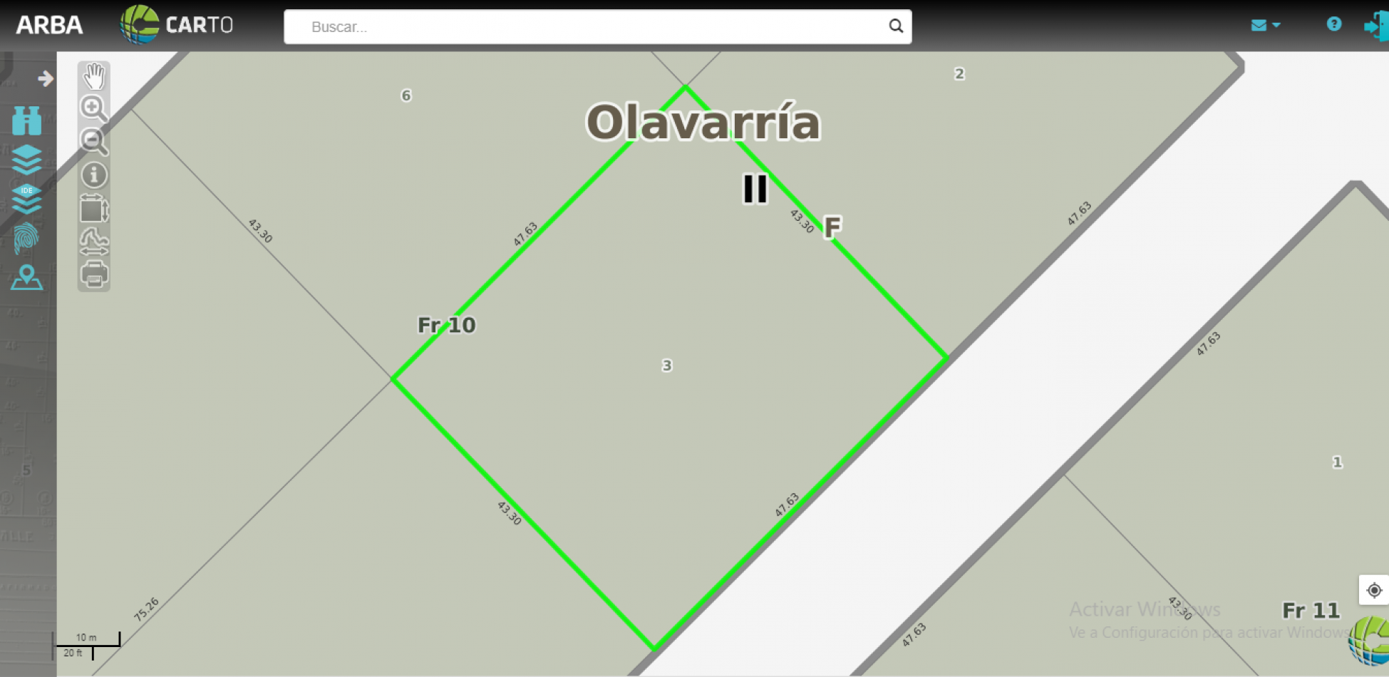 LOTE EN TIRO FEDERAL